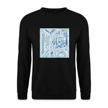 Sabino Lemon ART Tees - Unisex Pullover - Schwarz - Vorne - Alina (178cm) & Michal (187cm)
