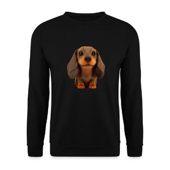 Dogs Dachshund Dog Dog Dog Owner Dog Owners - Unisex Sweatshirt - black - Front - Alina (178cm) & Michal (187cm)