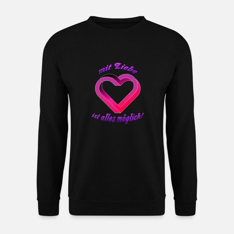 The impossible Heart - Unisex Pullover - Schwarz