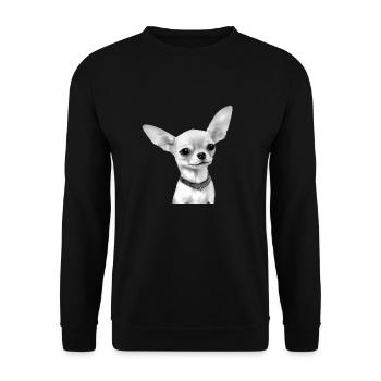 Chihuahua Dog Propriétaire Chihuapuppy Dog - Sweat-shirt Unisexe - noir - Devant - Alina (178cm) & Michal (187cm)