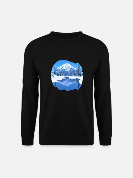 Skifahren Ski Skifahroutfit Skidesign Skifahrer - Unisex Pullover - Schwarz