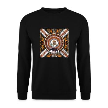 Folklore africain - Sweat-shirt Unisexe - noir - Devant - Alina (178cm) & Michal (187cm)