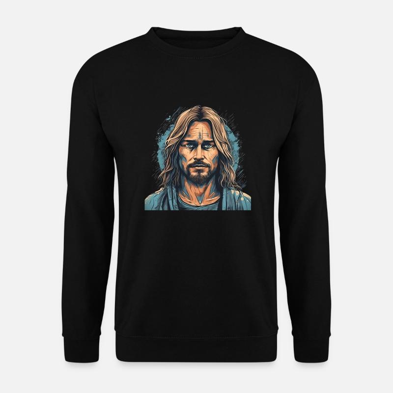 Jesus Christ #03 - Unisex Pullover - Schwarz