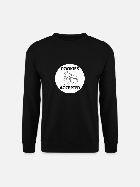 Cookies accepted - Geschenkidee Informatiker, IT - Unisex Pullover - Schwarz