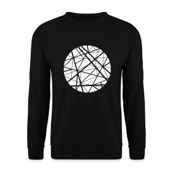 Hipster One géométrique - Sweat-shirt Unisexe - noir - Devant - Alina (178cm) & Michal (187cm)