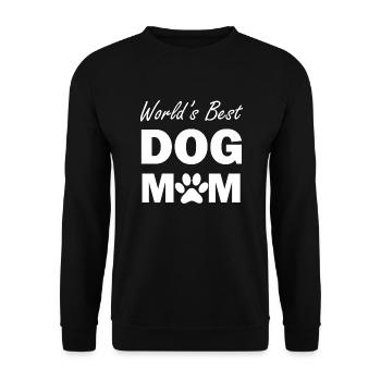 Dog Hund - Unisex Sweatshirt - black - Front - Alina (178cm) & Michal (187cm)