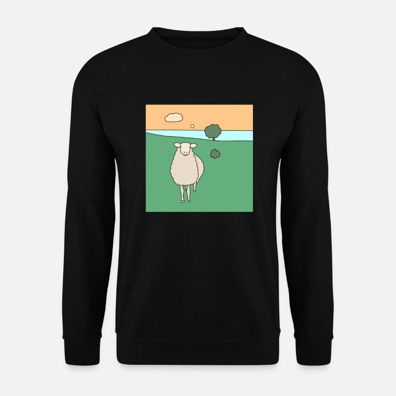 Sheep in a meadow - Unisex Sweatshirt - black