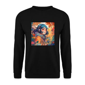 Kim die Tapfere - Unisex Pullover - Schwarz - Vorne - Alina (178cm) & Michal (187cm)