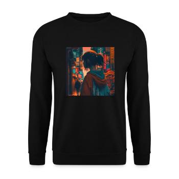 Sophia die Ewige - Unisex Pullover - Schwarz - Vorne - Alina (178cm) & Michal (187cm)