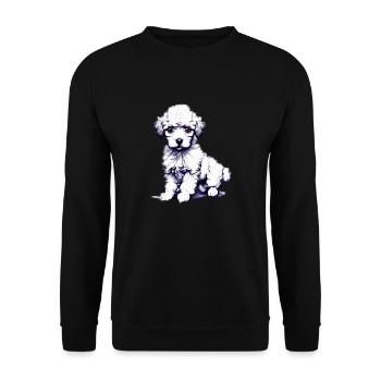 Puppy Poodle Dog Love Poodle Puppy Dog Owner - Unisex Sweatshirt - black - Front - Alina (178cm) & Michal (187cm)