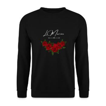 La mariée floral - Sweat-shirt Unisexe - noir - Devant - Alina (178cm) & Michal (187cm)
