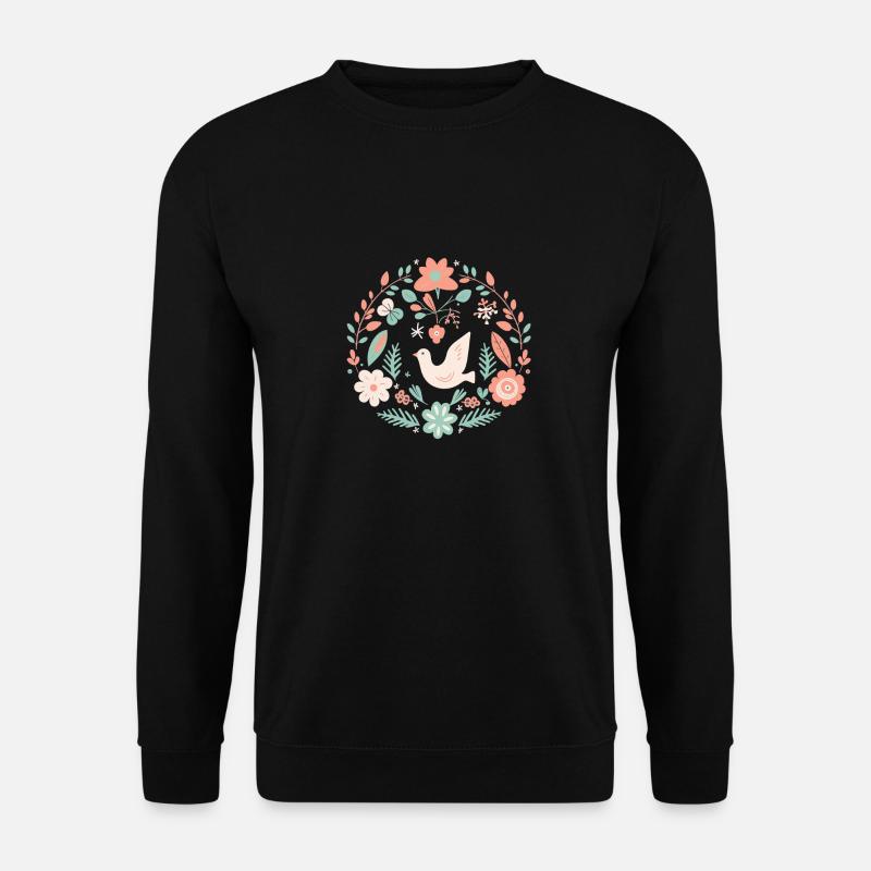 Frieden und Liebe - Unisex Pullover - Schwarz