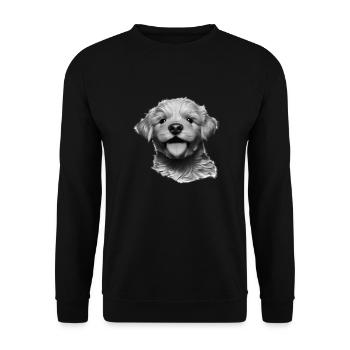 Propriétaires de chiens Golden Retriever chiots chiens - Sweat-shirt Unisexe - noir - Devant - Alina (178cm) & Michal (187cm)