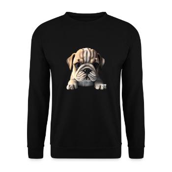 Chiens Chien bouledogue Français Chien Propriétaire - Sweat-shirt Unisexe - noir - Devant - Alina (178cm) & Michal (187cm)