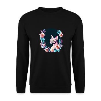 Cat Sphynx Cat Owner Pet - Unisex Sweatshirt - black - Front - Alina (178cm) & Michal (187cm)
