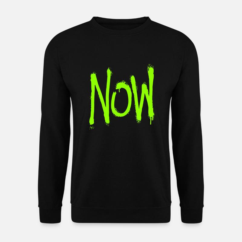 Now - Unisex Pullover - Schwarz