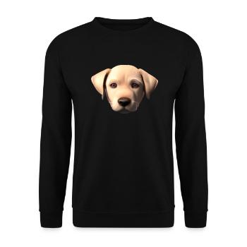 Hundewelpe Golden Retriever Hundebesitzer Hunde - Unisex Pullover - Schwarz - Vorne - Alina (178cm) & Michal (187cm)