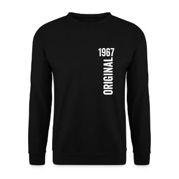 1967 Original Birthday Gift 1967 - Unisex Sweatshirt - black - Front - Alina (178cm) & Michal (187cm)