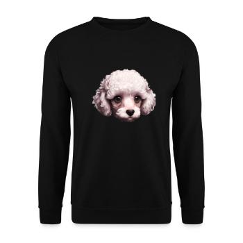 Caniche Dog Propriétaire Chien Love Poodle Puppy Puppy Puppy - Sweat-shirt Unisexe - noir - Devant - Alina (178cm) & Michal (187cm)