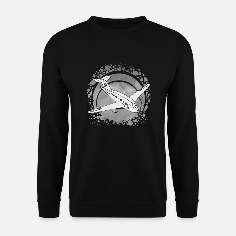 Flugzeug - Unisex Pullover - Schwarz
