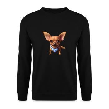 Chiens Chihuahua Chien Chihuahua Chihuahua Puppy Dog Propriétaires - Sweat-shirt Unisexe - noir - Devant - Alina (178cm) & Michal (187cm)