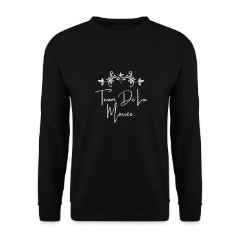 Team de la mariée - Sweat-shirt Unisexe - noir - Devant - Alina (178cm) & Michal (187cm)