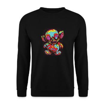 Horreur effrayante Ours effrayant Halloween Ours effrayant - Sweat-shirt Unisexe - noir - Devant - Alina (178cm) & Michal (187cm)