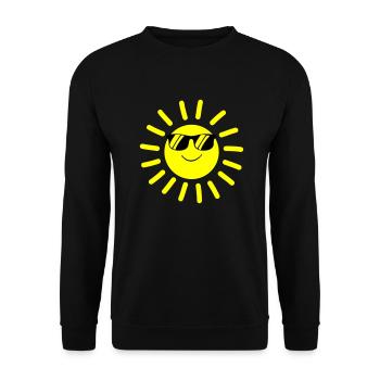 sonne smile - Unisex Pullover - Schwarz - Vorne - Alina (178cm) & Michal (187cm)