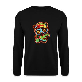 Horror Scare Bears Halloween Demon Bear - Sweat-shirt Unisexe - noir - Devant - Alina (178cm) & Michal (187cm)