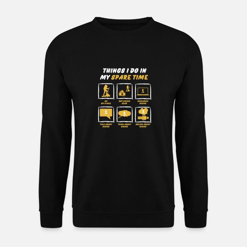 HIKE IN SPARE TIME - Unisex Sweatshirt - black