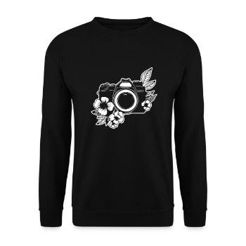 Fotograf Fotografieren Fotografie Kamera - Unisex Pullover - Schwarz - Vorne - Alina (178cm) & Michal (187cm)