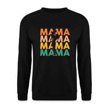 Mutter Muttertag Mama - Unisex Pullover - Schwarz - Vorne - Alina (178cm) & Michal (187cm)