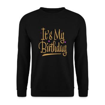 C’est mon anniversaire - Sweat-shirt Unisexe - noir - Devant - Alina (178cm) & Michal (187cm)