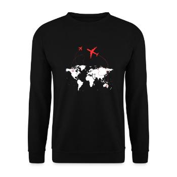 Go on - Unisex Sweatshirt - black - Front - Alina (178cm) & Michal (187cm)