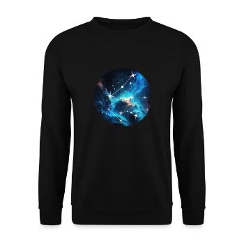 Wassermann - Unisex Pullover - Schwarz - Vorne - Alina (178cm) & Michal (187cm)