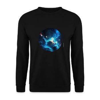 Widder - Unisex Pullover - Schwarz - Vorne - Alina (178cm) & Michal (187cm)