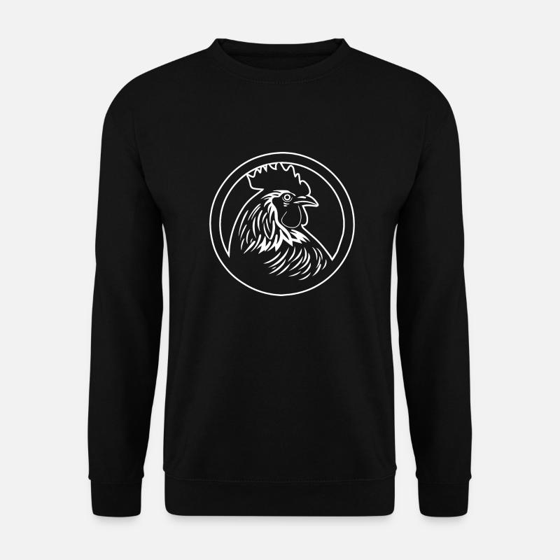 Huhn Hühnerstall Geflügel Hahn Bauernhof - Unisex Pullover - Schwarz