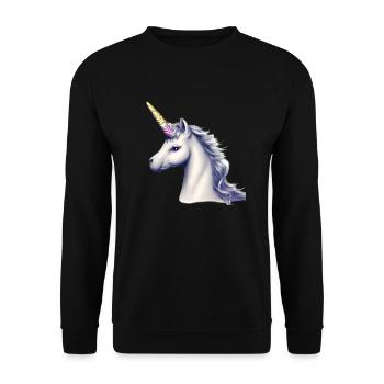 Unicorn Girl Unicorns Mythical Animal Unicorn - Unisex Sweatshirt - black - Front - Alina (178cm) & Michal (187cm)
