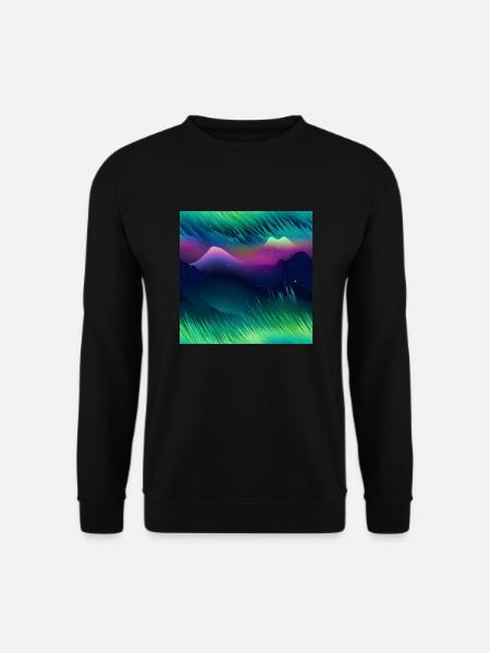 Northern Lights Glow: Northern Lights Collection - Unisex Sweatshirt - black