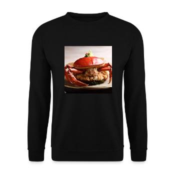 a crab-minded citizen - Unisex Sweatshirt - black - Front - Alina (178cm) & Michal (187cm)