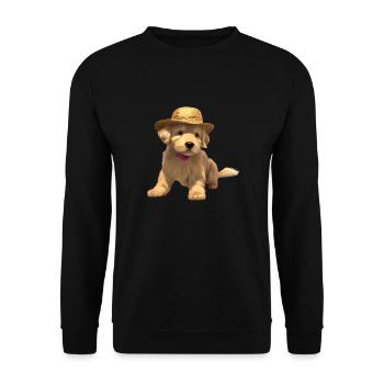 Labrador Retriever chiot Labrador propriétaire - Sweat-shirt Unisexe - noir - Devant - Alina (178cm) & Michal (187cm)