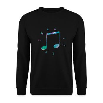 Drehen Sie auf - Unisex Pullover - Schwarz - Vorne - Alina (178cm) & Michal (187cm)