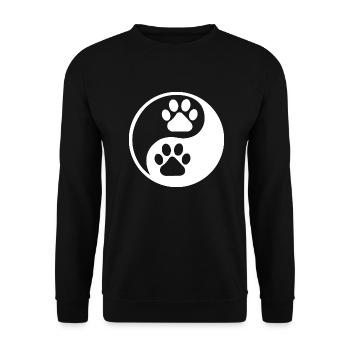 Hund Chien - Sweat-shirt Unisexe - noir - Devant - Alina (178cm) & Michal (187cm)