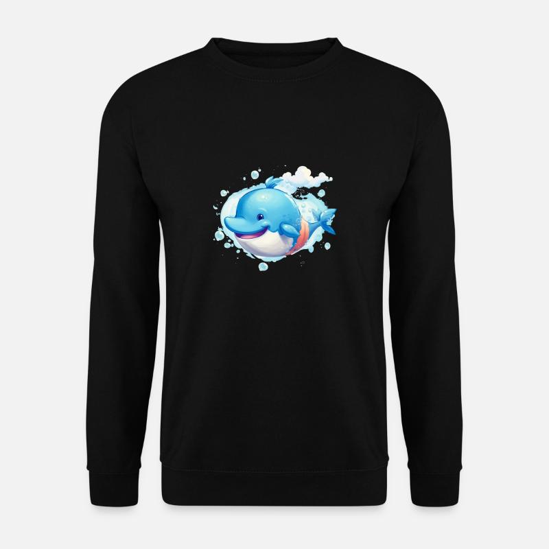 Wal - Unisex Pullover - Schwarz