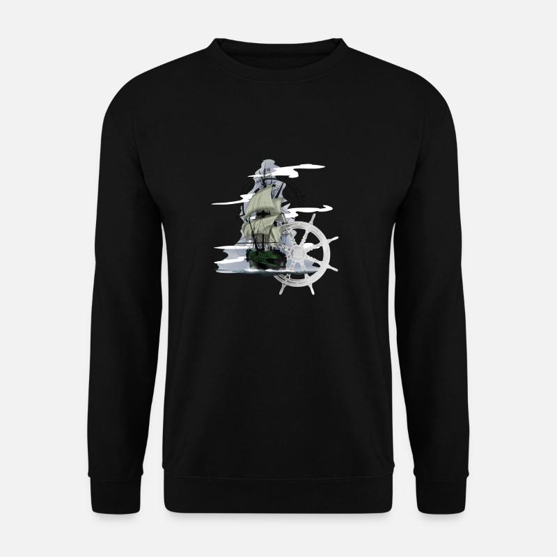 Sailing ship - Unisex Sweatshirt - black