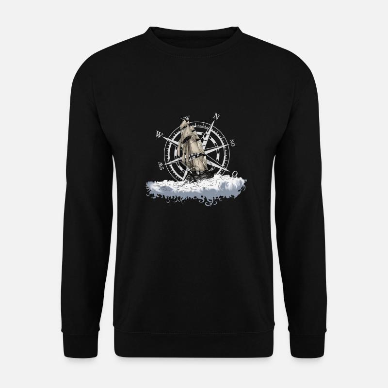 Segelschiff - Unisex Pullover - Schwarz