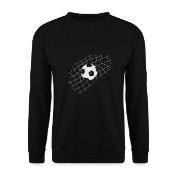 Ballon football - Sweat-shirt Unisexe - noir - Devant - Alina (178cm) & Michal (187cm)