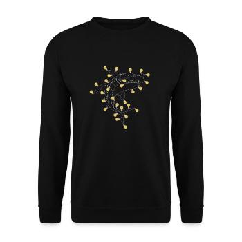 Lamp shark - Unisex Sweatshirt - black - Front - Alina (178cm) & Michal (187cm)
