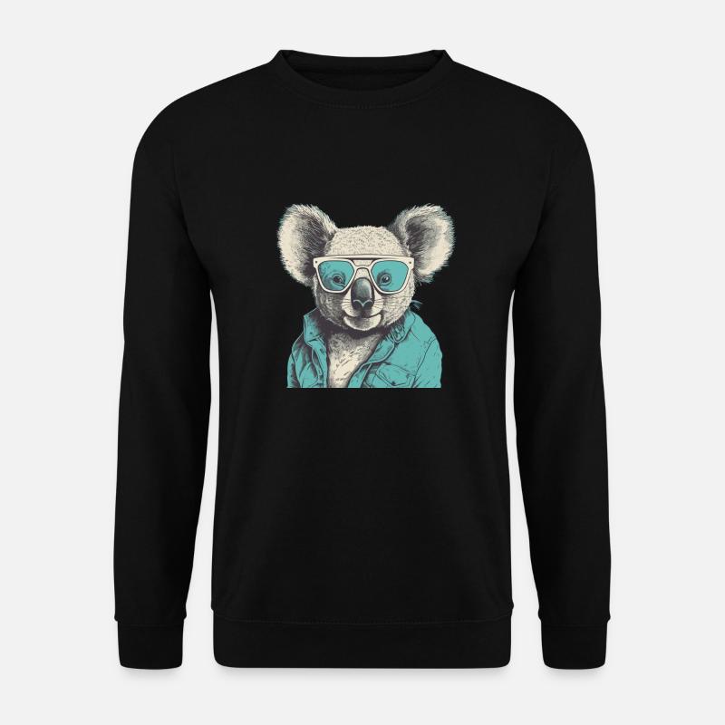 cool koala - Unisex Sweatshirt - black