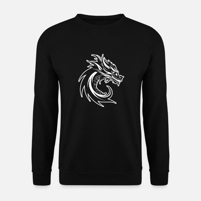 Drache Drachen Fantasie Mythologie - Unisex Pullover - Schwarz
